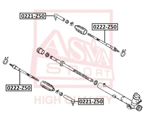 Tirante sterzo Nissan Murano FEBEST 2004-2008 0222-Z50