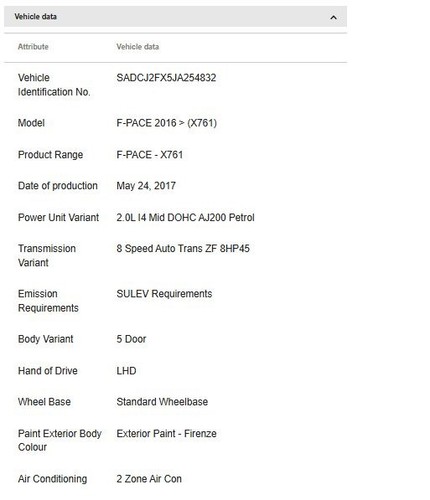 2017-2020 Jaguar F-Pace Radiator Right Inner Shield Deflector T4A4289