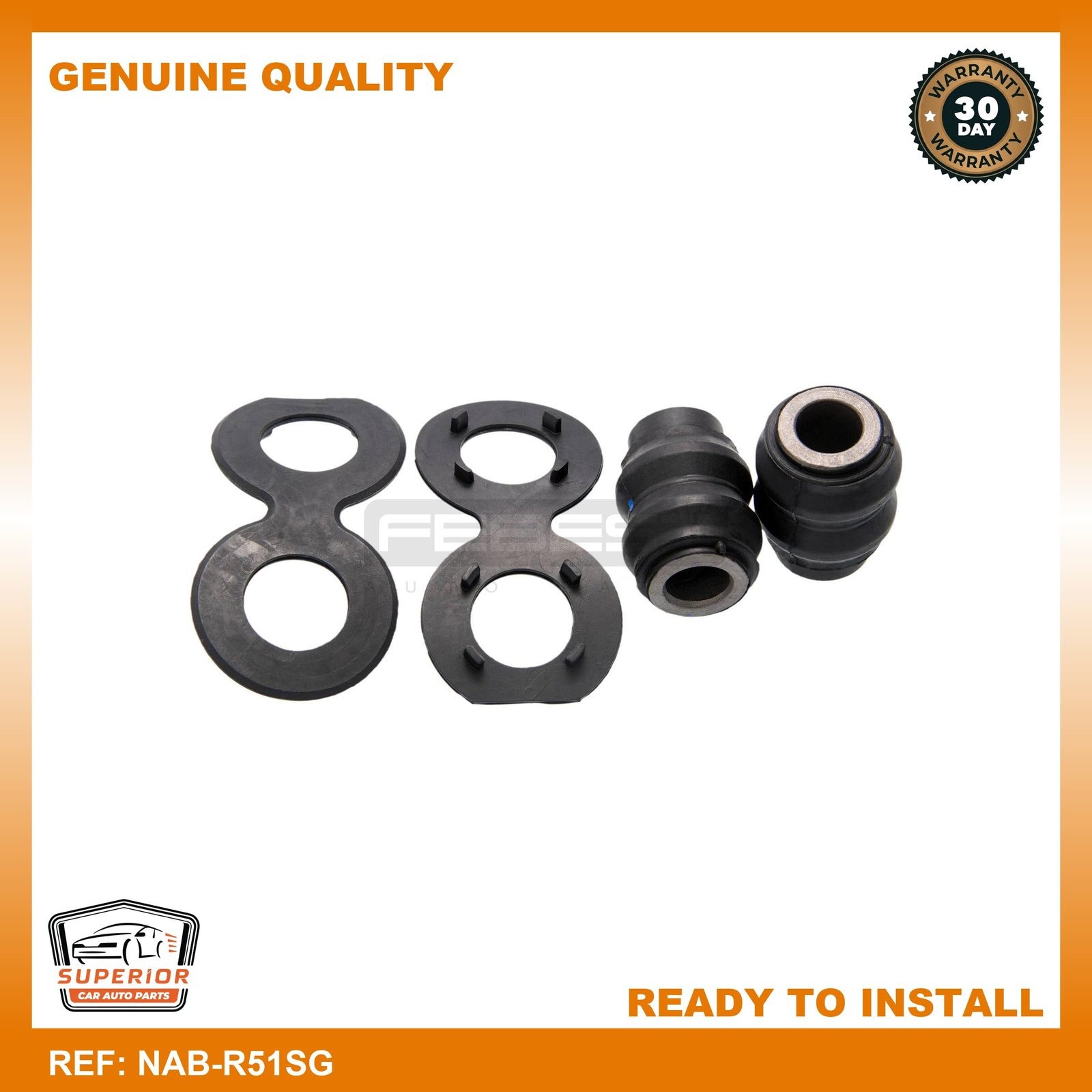 Febest 2004-2010 Infiniti QX56 Lenkgetriebe Buchsensatz NAB-R51SG
