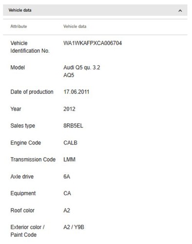 Audi 2009-2017 Q5 Wiper Arm 8R1955407B1P9