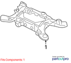 Dodge 08-10 Challenger Suspension Subframe Crossmember 4782324AG