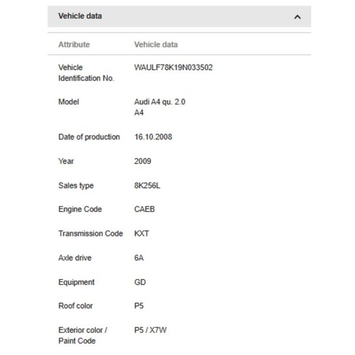 Audi 2009-2016 A4 Suspension Yaw Sensor 8K0907637C