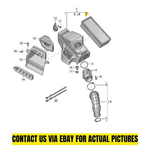 Audi Engine Air Filter 8K0133843M